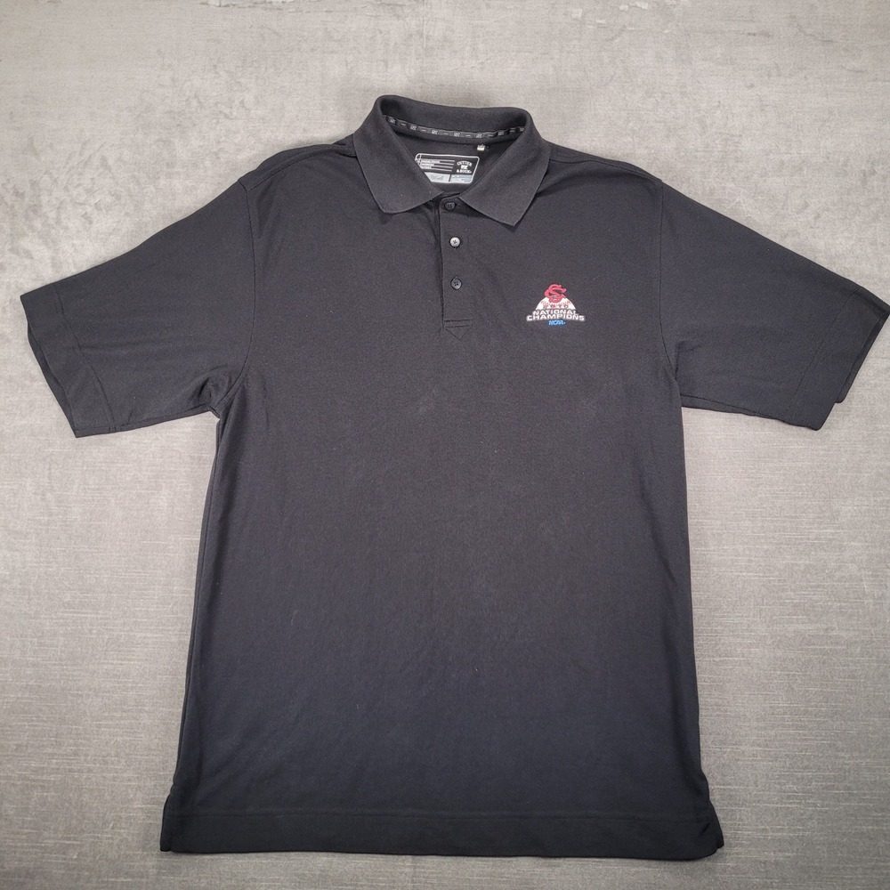 USC Gamecocks Cutter & Buck Polo Shirt 2010‎ NCAA National Champions Black M